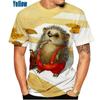 Funny Animal Hedgehog 3D Print T-Shirts Summer Oversized Harajuku Round Neck Short Sleeve Men's T-shirts