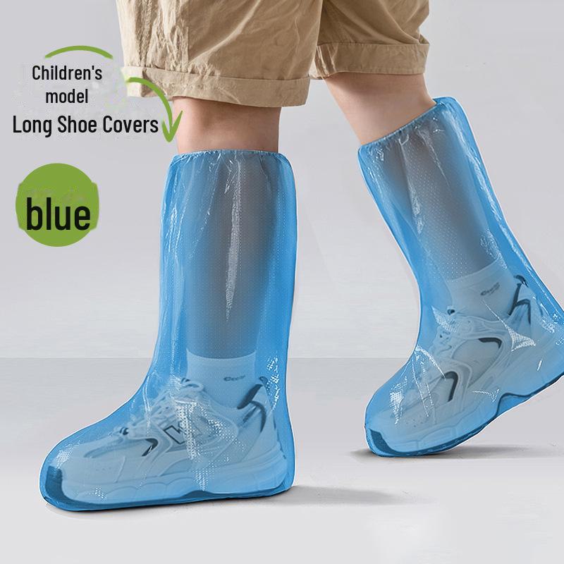 Couvre-chaussures jetables imperméables transparents - Épais, longs et emballés individuellement pour une utilisation en extérieur