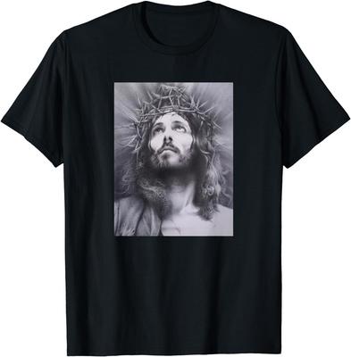 NEUES LIMITIERTES Face Of Jesus Bibelvers Jesus Am Kreuz Mit Dornenkrone T-Shirt Unisex T-Shirt