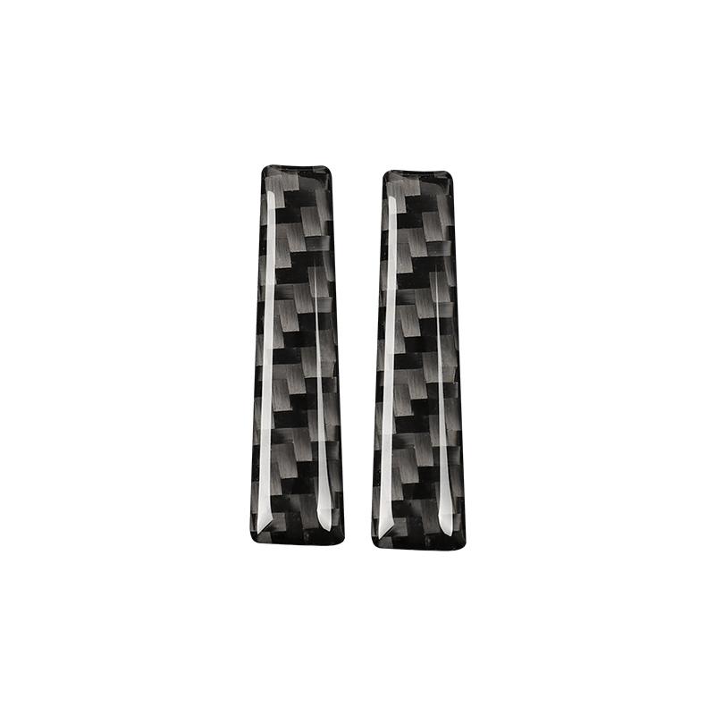 For Ford Mustang GT 2015-2021 Accessories Carbon Fiber Interior Car Gear Lever Both Sides Trim Cover Trim Sticker Decal Decor