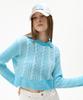 LARTIGENT Lk Cable Collar Knit(Sky Blue)