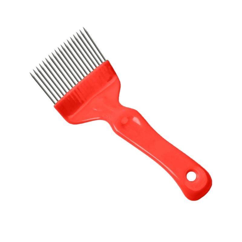 18 Prong Stainless Steel Honeys Uncapping Fork With Ergonomic Plastic Handle For Beekeeping Efficiency