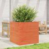 Plant Pot Wax Brown 70 X 70 X 68.5 Cm Solid Pine Wood