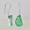 CERTIFIED Fancy Natural Green Emerald 925 Sterling Silver Stone 68 Ct Earring MY.ER-37-NS