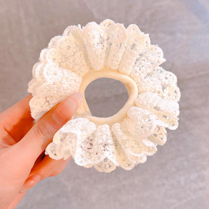 

Модная милая полая лента внахлест многослойная резинка для волос «Большая кишка» высокого класса, резинка для волос, резинка для хвостика, головной убор, цветок для головы