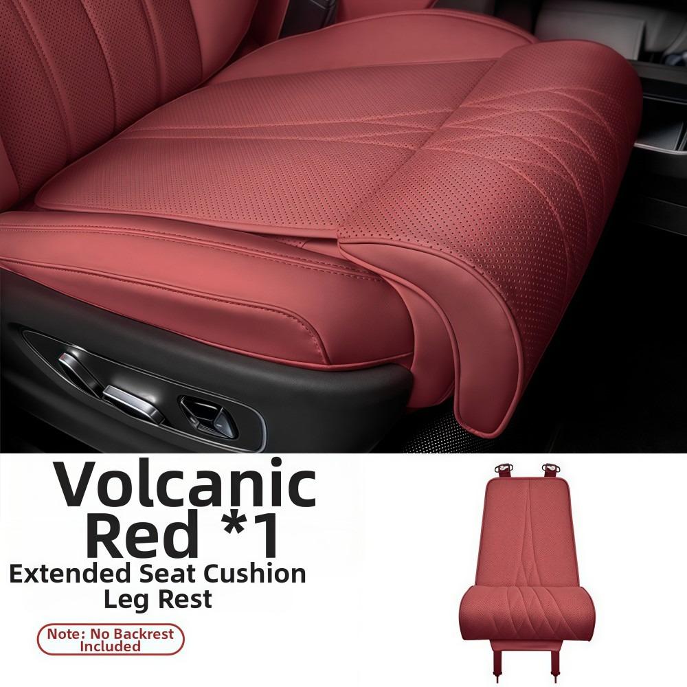 Supporto per gambe in pelle per sedile auto Universale Cuscino per sedile Estensione sedile Cuscino per gambe Per lunghi viaggi