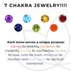 Seven Chakra Gemstone Pendant: 925 Sterling Silver Healing Jewelry