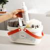 Plastic Storage Baskets With Handles, Shower Caddy Shelf Organizers Basket For Bathroom, Kitchen, Dorm Room Basket Bathroom