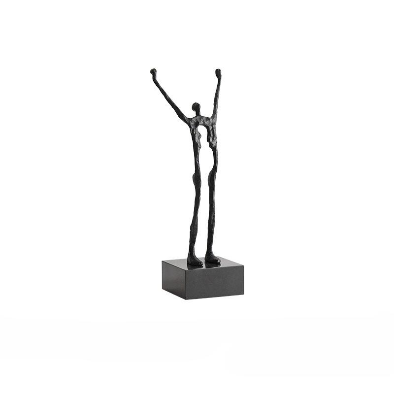 Metal Handicrafts Realistic Human Figure Sculpture Acrobatics Abstract Art Decorative Figurines Home Decoration Accessories