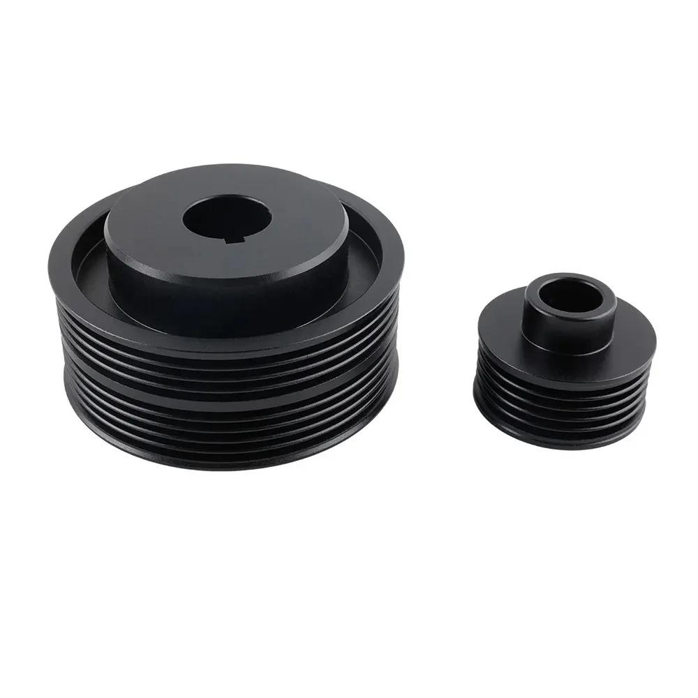 racing Aluminum Light-Weight Crank Shaft Pulley For Subaru Impreza WRX VER 7/8/9 2.0L 2.5L EJ20 EJ25 чёрный