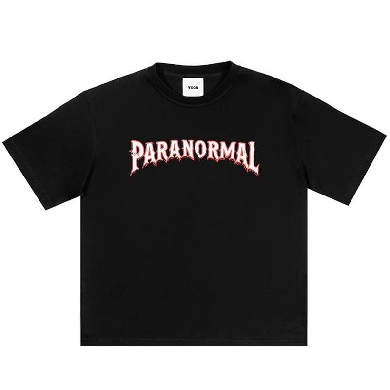 

Men Tshirt 100 Cotton Paranormal Graphic Skulls Gothic Vintage Hip Hop Short Sleeve Tops Tees Streetwear Oversized Y2k Clothing S