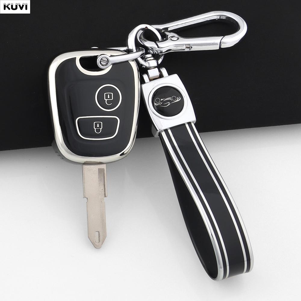 2 Button Tpu Car Remote Key Case Cover Shell Fob Keychain For Peugeot 107 206 207 307 For Citroen C1 C2 C3 C4 For Toyota Aygo
