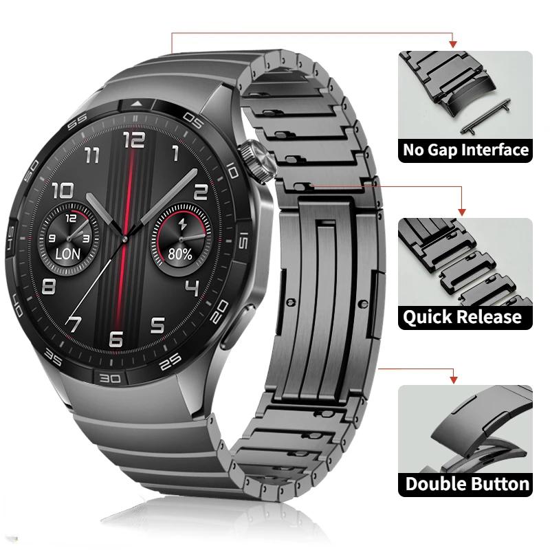 No Gap Metal Starp For Huawei Watch GT4 5 46mm Official Stainles Steel Quick Release Bracelet Wristband Huawei GT5 46mm GT4 Band