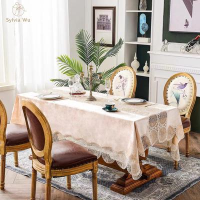 Tovaglia in stile europeo, tovaglia in pizzo, tovaglia in velluto mercerizzato, tovaglia da caffè leggera di lusso, tovaglia cava di alta qualità