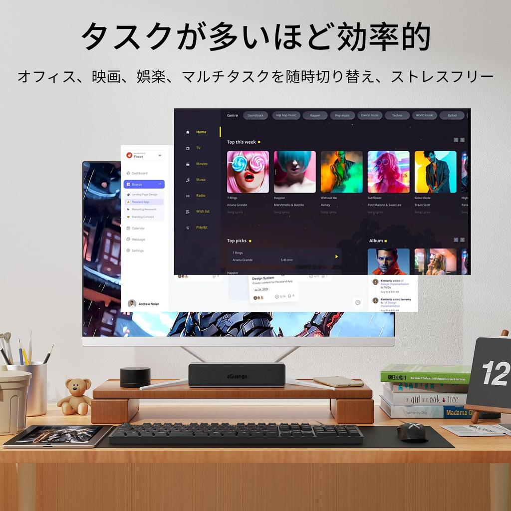 WEY Desktop PC PC LCD Full HD 2nd Generation Core I5 Desktop Computer with MS Office 2019 Equipped with Windows and Mouse Included Computer High Speed