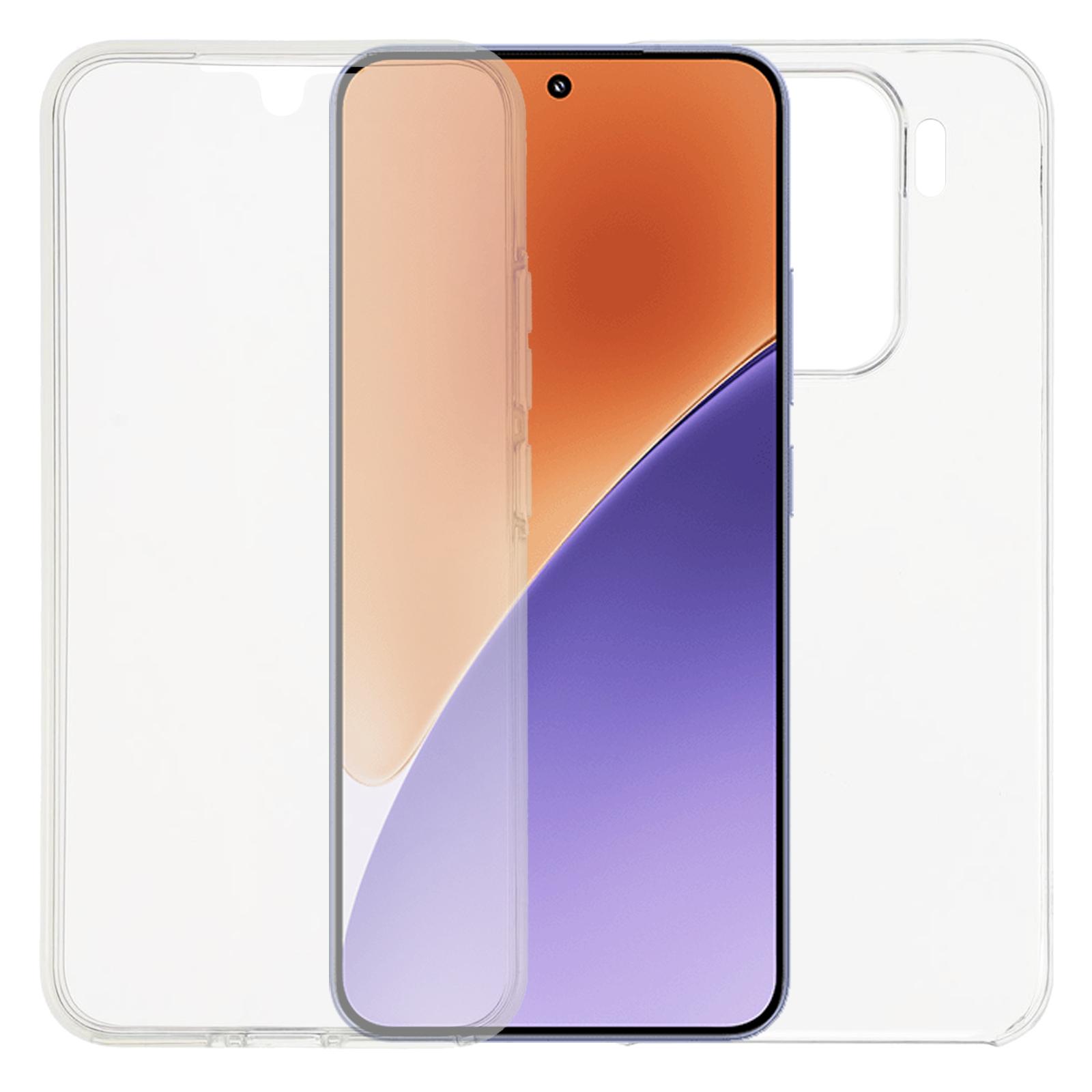 

For Xiaomi 15 Case TPU Frame Clear Acrylic Back Phone Cover with PET Film A