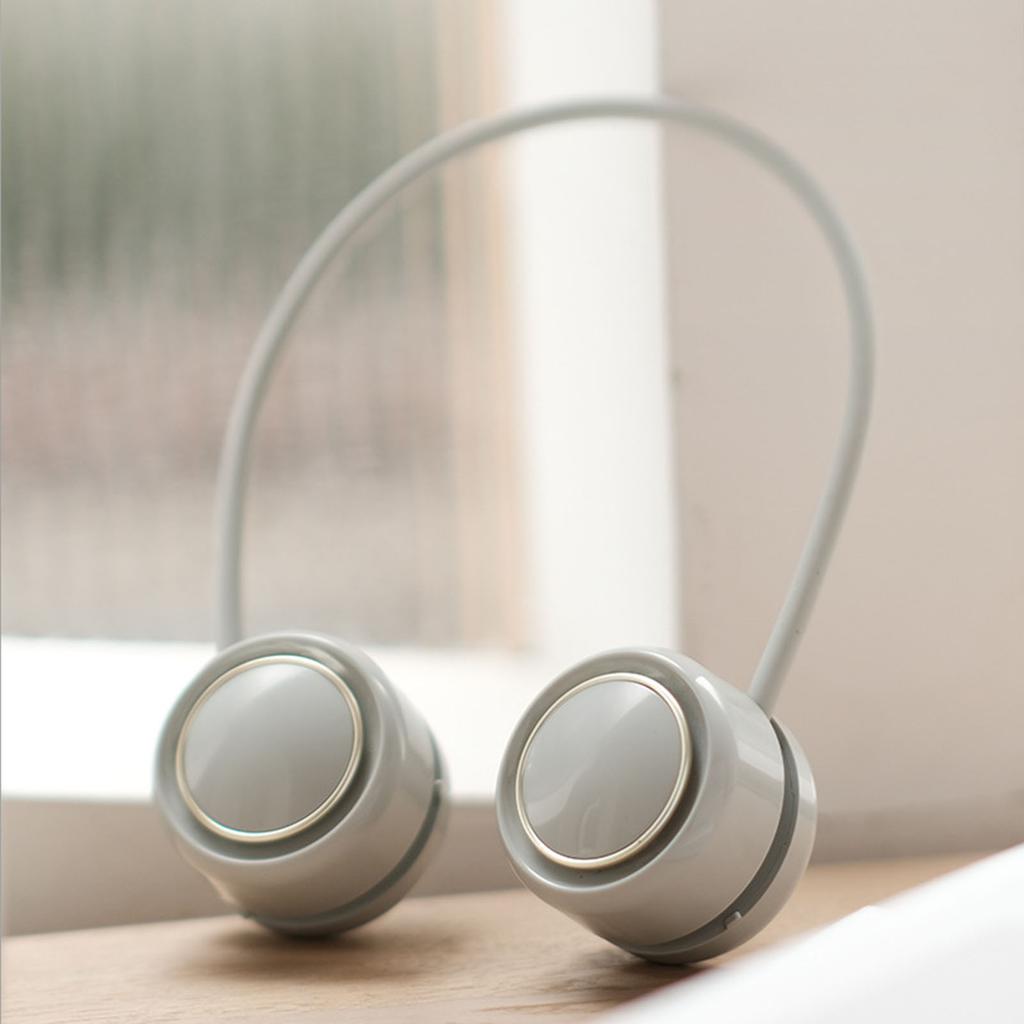 Portable Neck Fan Bladeless Fan 1600mAh Battery Operated Wearable Personal Fan Leafless USB