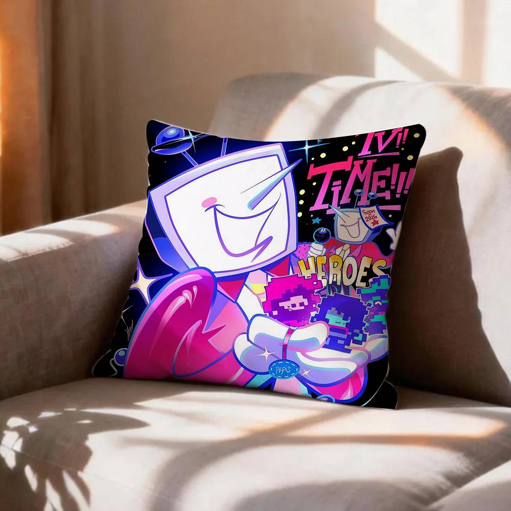 COOL DDeltaruneS TTenna Pillow Case Pattern Printed Pillowcase For Living Room Sofa Cushion Cover