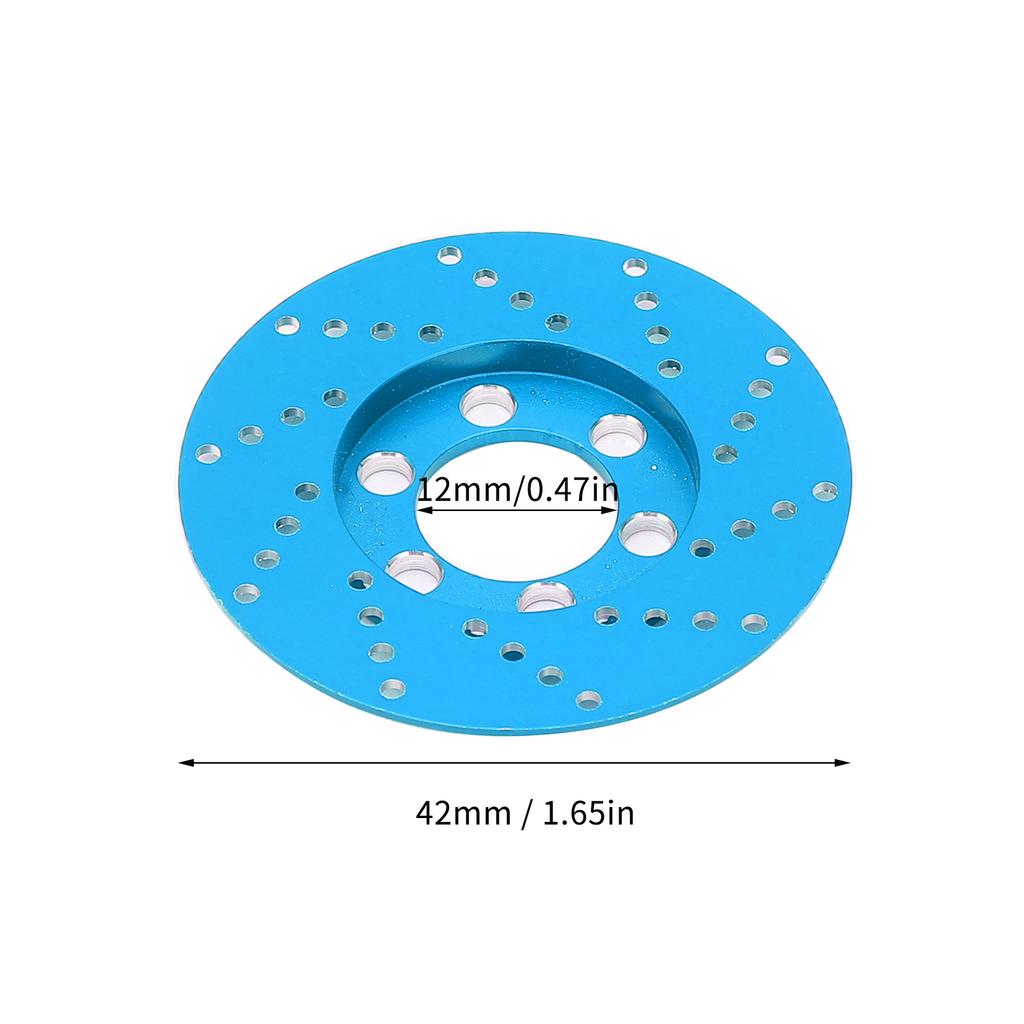 4pcs RC Brake Disc Aluminum Alloy Brake Caliper for 2.2 Inch Wheel 1/10 RC Crawler CarBlue