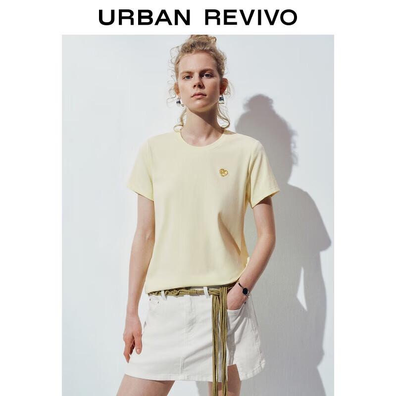 UR Women s Beaded Heart Short Sleeve T-shirt XS