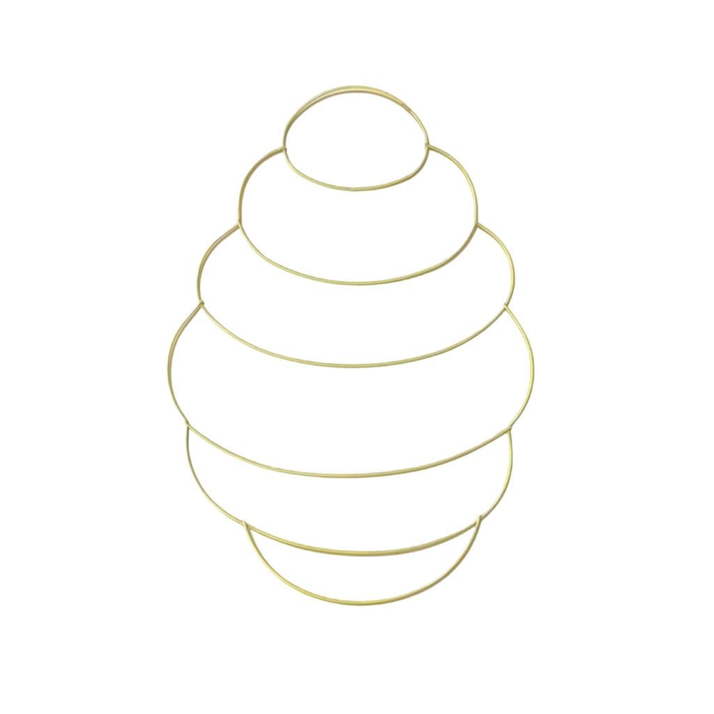 Osterkranz aus Metall, Drahtform, Blumengarten, Hasenform, Drahtkranzform für Ostern, DIY-Bastelprojekt, für drinnen und draußen, Feiertags-Hängedekor, 16