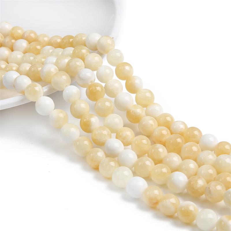 Natural Colored Round Beads Loose Round Beads For Jewelry Making DIY Bracelet Necklace Earring Accessories