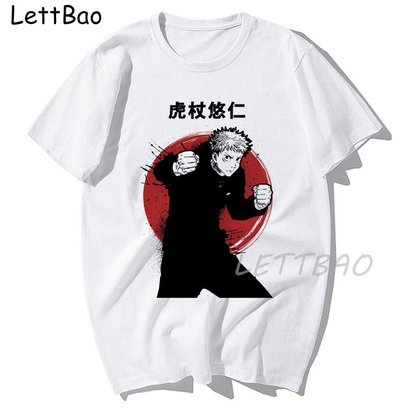 Funny Jujutsu Kaisen T Shirt Anime Shirt Short Sleeve Satoru Gojo Print Summer Tops Japanese Style