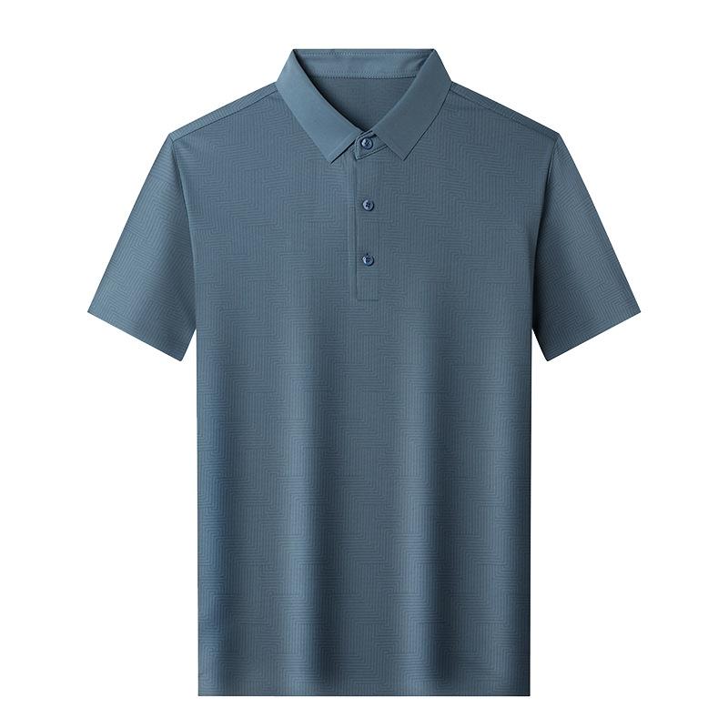 Summer New Men's Short-sleeved POLO Shirt, Simple, Fashionable, Sports and Casual Solid Color Lapel Half-sleeve