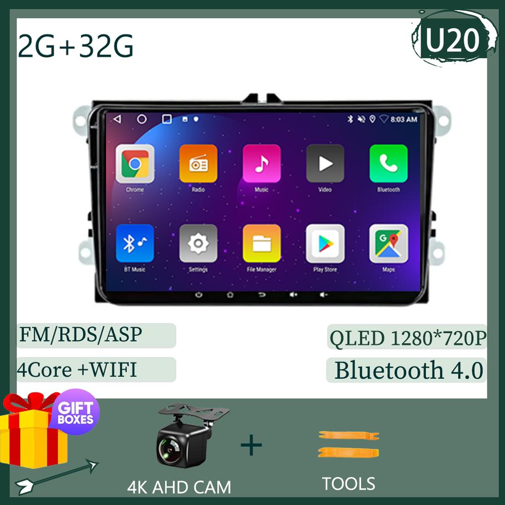 

9-дюймовый Android автомобильный стерео радиоприемник для VW/Volkswagen/Golf/Passat/b7/b6/Skoda/Seat/Octavia/Polo/Tiguan Мультимедиа 4G BT GPS навигация