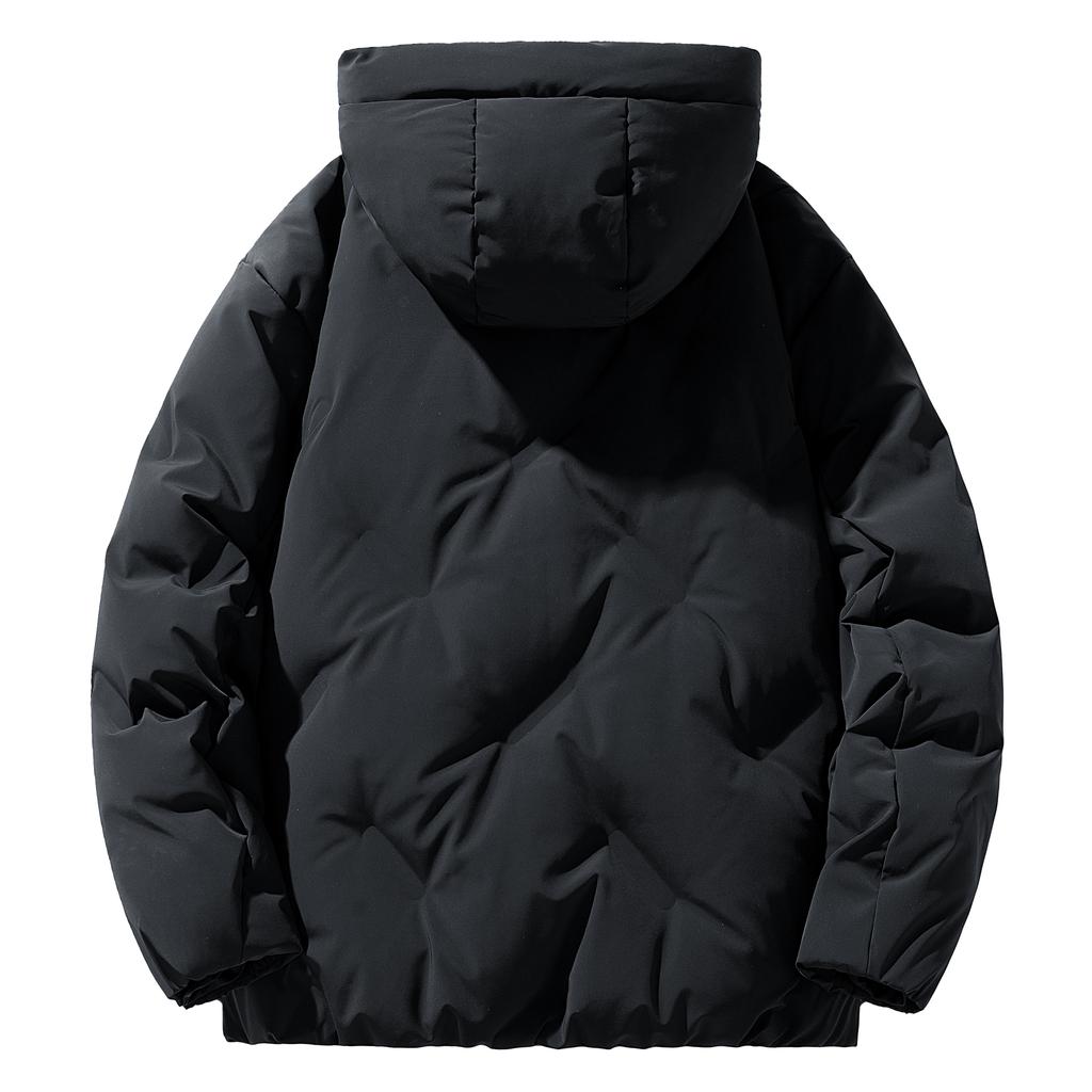 Jeep Grundlegende Vielseitige Dicke Warme Amerikanische Vintage Arbeitskleidung Lockere Kapuzen Daunenjacke Mit Großen Taschen Unisex Oberbekleidung P84JMWD583