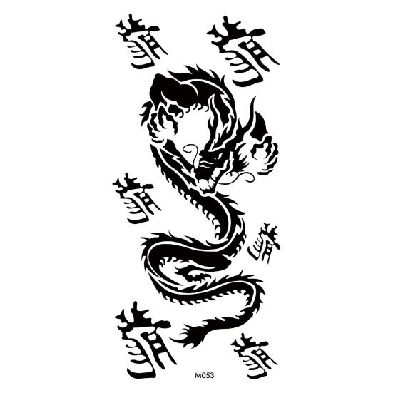 

Водостойкие черные временные татуировки с буквами, боди-арт, переносные татуировки, английское слово, декоративная наклейка для тела 1