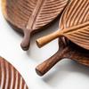 South American Walnut Leaf Tea Tray