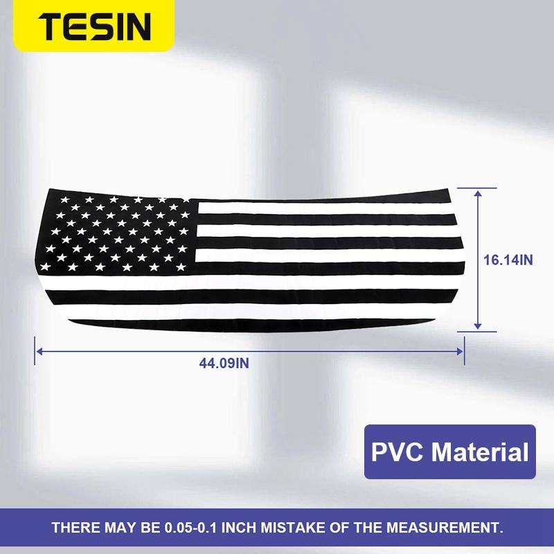 TESIN PVC Front Motorhaube Dekoration Abdeckung Aufkleber Trim für Ford Bronco 2022 2023 Up Außen Zubehör Auto