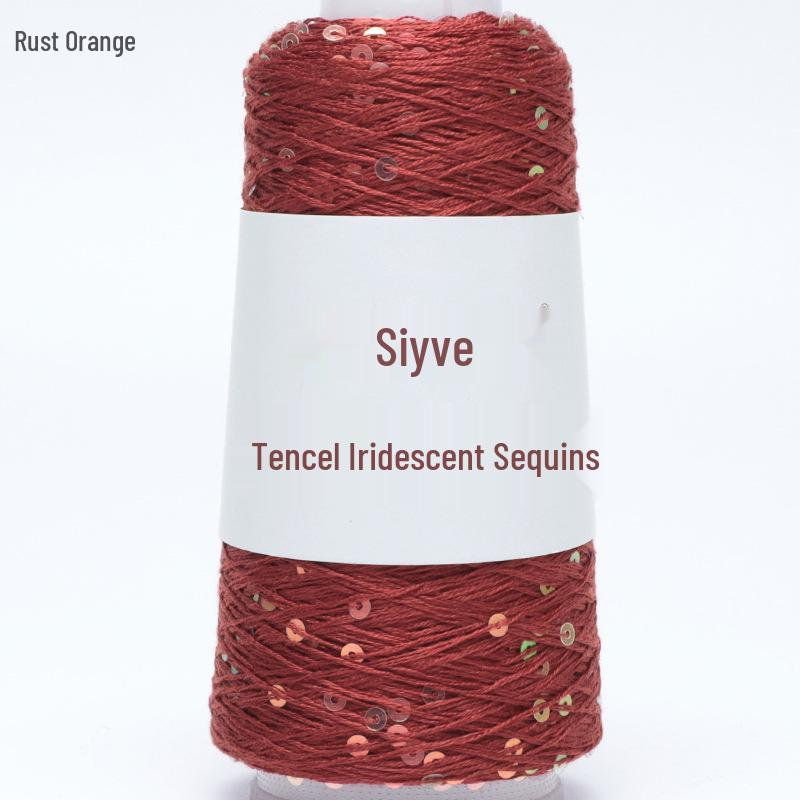 Si Yue Tencel Iridescent Paljettgarn: Handstickat Mode Bländar