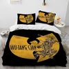 Hip Hop Musikkband Wu T-TANG Clans Dyne Sengetøy Sett, Dynetrekk Sengesett Dynetrekk Putetrekk, King Queen Size Sengetøy Sett