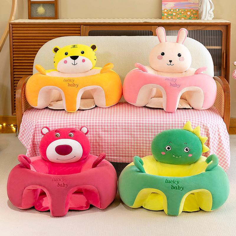 Infants And Toddlers Learn Seats, High Backrest Training, Sitting Posture, Chair Surround, Anti-Drop Cartoon Soft Baby Sofa