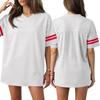 Plain Blank Football Jerseys For Women Unisex Athletic T-Shirts Practice Sports Uniforms Outfits
