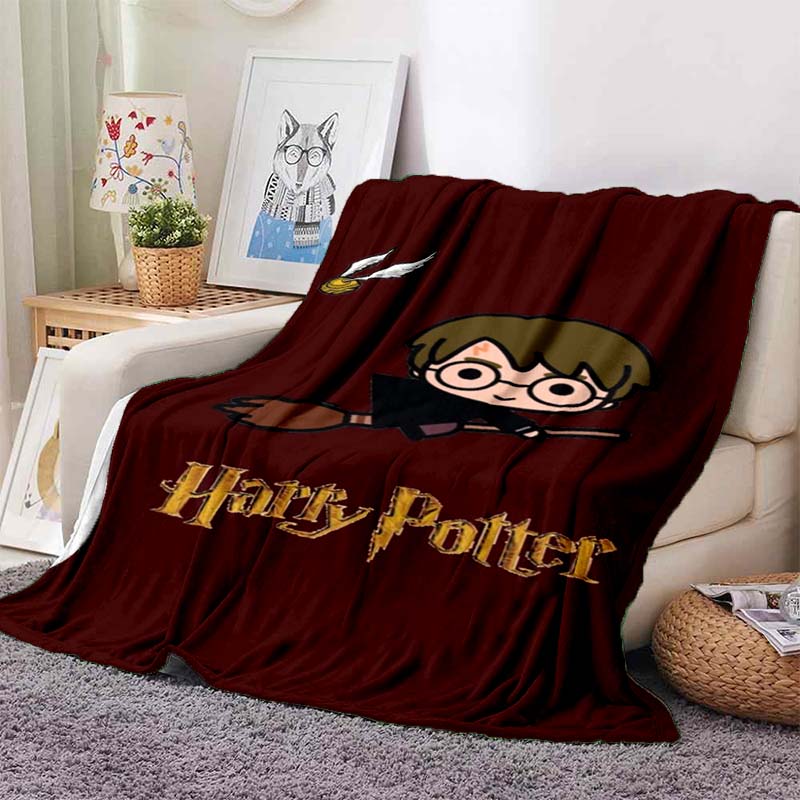 Harry Potter Magische Decke Cartoon Flanelldecke Überwurf Ganzjahres Warm Weich Plüsch Gemütliche Decke