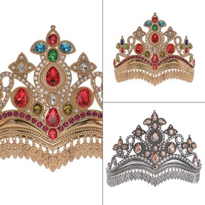 Bruidskroon barok legering diamant grote kroon tiara feniks kroon bruiloftsaccessoires