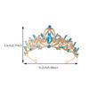 Kristall Königin Prinzessin Krone Barock Diadem Kopfschmuck Stirnband Braut Tiaras Hochzeitsfeier