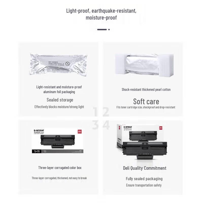 Deli D-W1110AT Easy-Refill Laser Toner Cartridge for HP Printers