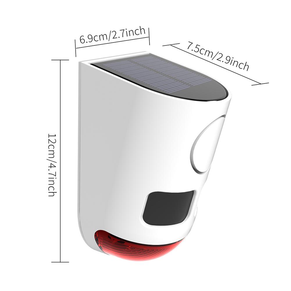 Yard Farm Garden Outdoor Solar Infrared Motion Sensor Animal Repeller with Strobe Light To Deter Raccoon Deer Skunk Bear Coyote