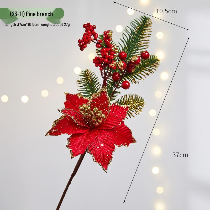 Künstliche Weihnachts-Kiefern- und Rattan-Girlande mit Tannenzapfen zum Aufhängen an der Wand