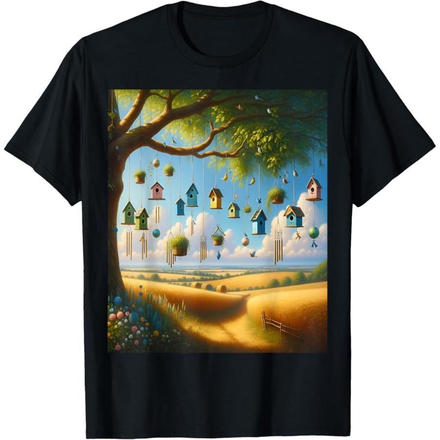 

Country Wind Chimes T-Shirt XXXXXL чорний
