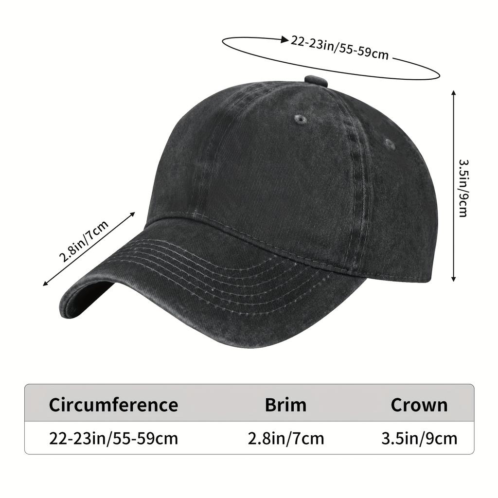 Beer OClock Digital Display Baseball Cap Distressed Cotton Adjustable Casual Hat for Beer Lovers