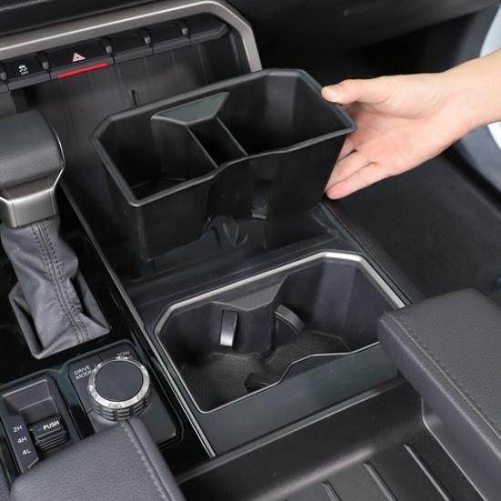 TPE Center Console Cup Holder Beverage Mount For Toyota Tundra/Sequoia -2025