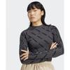 Adidas Mono Long Sleeve Top   Charcoal Je8355