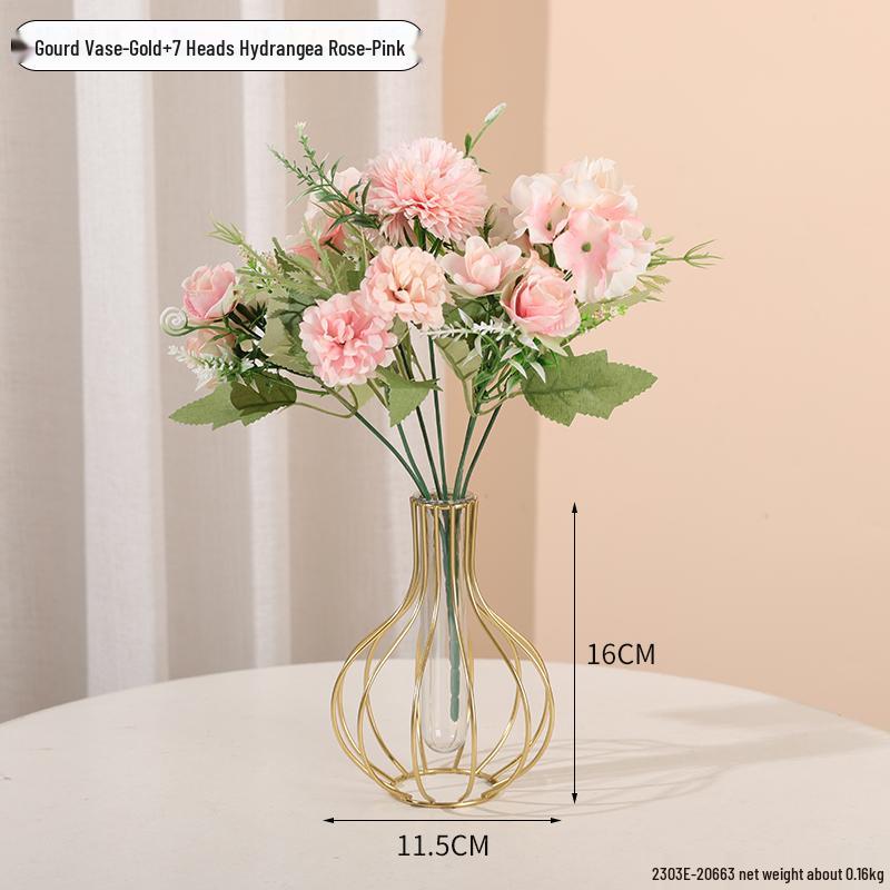 Minimalist Transparent Glass Vase for Creative Flower Arrangements In Living or Dining Rooms