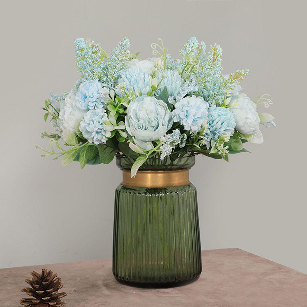 Shooting Props Artificial Bouquet Party Wedding Decoration Silk Rose Flower Fake Peony Hydrangea