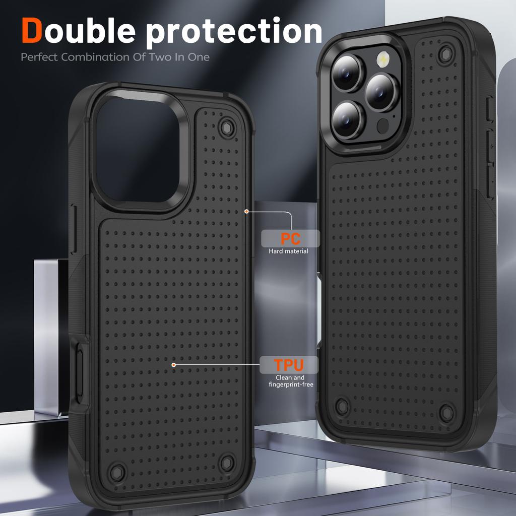 Protector Case for Iphone 17 Pro Max 17 Air 16 Plus 15 Pro Max 14 13 Iphone16 Iphone17 Accurate Cutouts Armor Phone Case